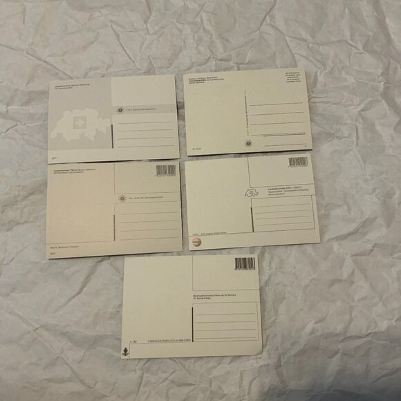 COLOUR POSTCARDS - LOT OF 5 -  LAUTERBRUNNEN, SWITZERLAND - Picture 2 of 2